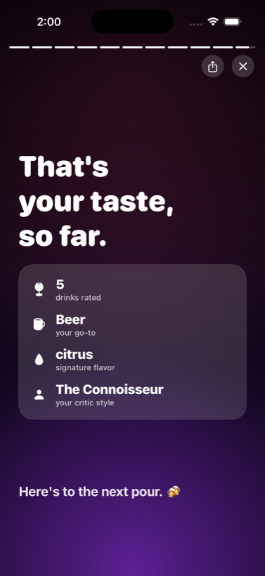 Taste story